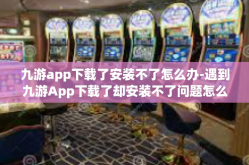 九游app下载了安装不了怎么办-遇到九游App下载了却安装不了问题怎么解决-九游app下载了安装不了怎么办