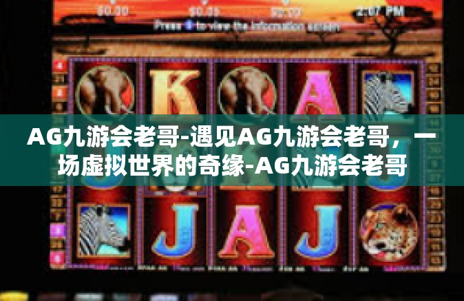 AG九游会老哥-遇见AG九游会老哥，一场虚拟世界的奇缘-AG九游会老哥